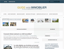 Tablet Screenshot of guidewebimmobilier.com